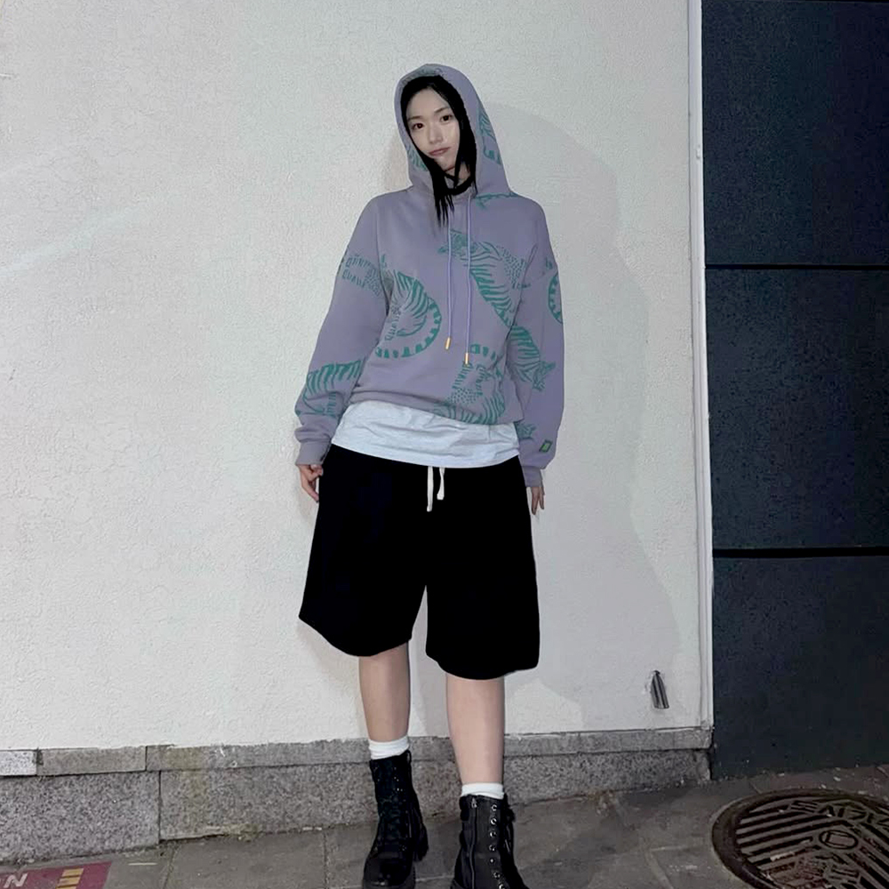 니티드 버뮤다 트레이닝 하프 팬츠 블랙(Knitted Bermuda Traning Half Pants Black) - 2
