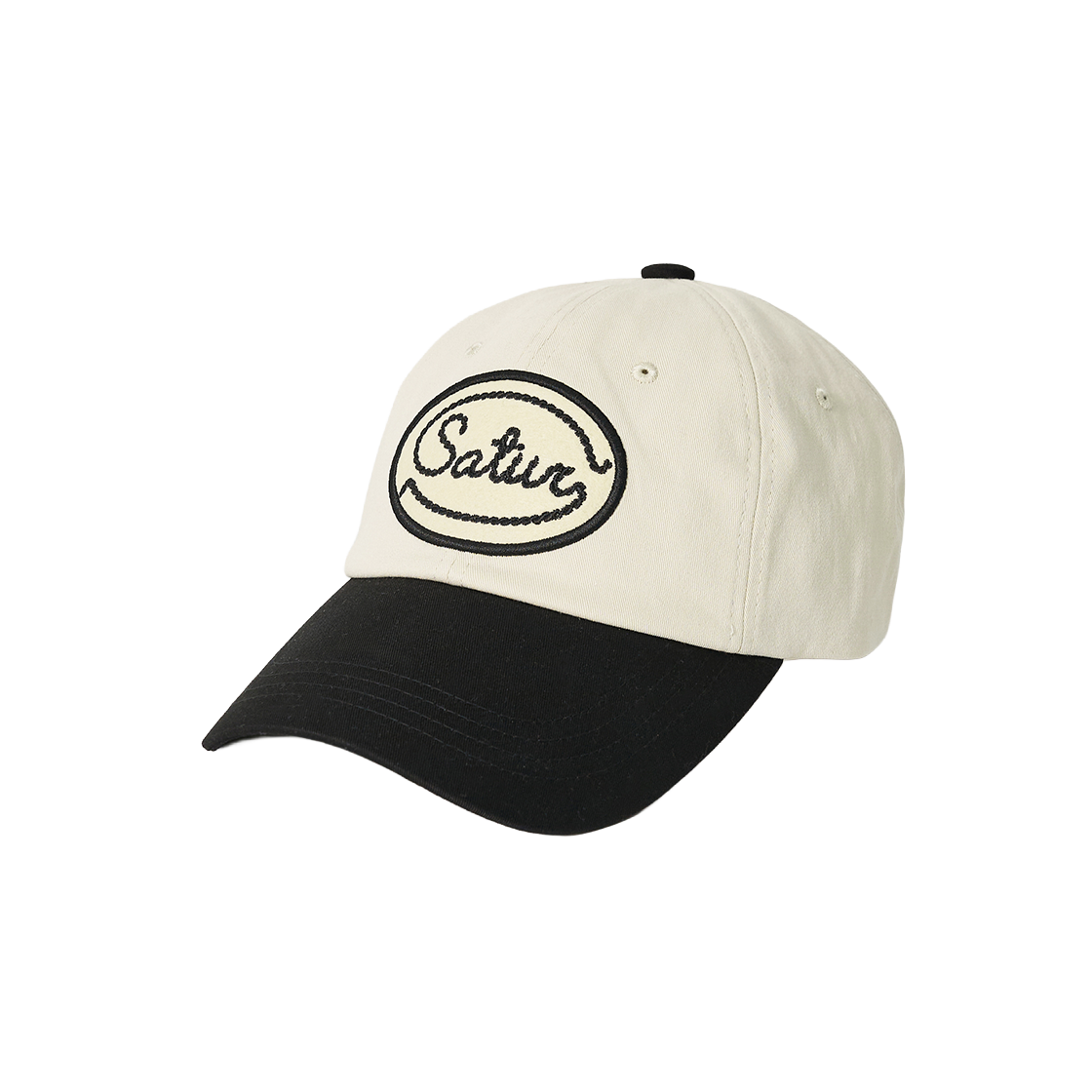 세터 와펜 컬러 블록 볼캡 크림(SATUR Wappen Color Block Ball Cap Cream)