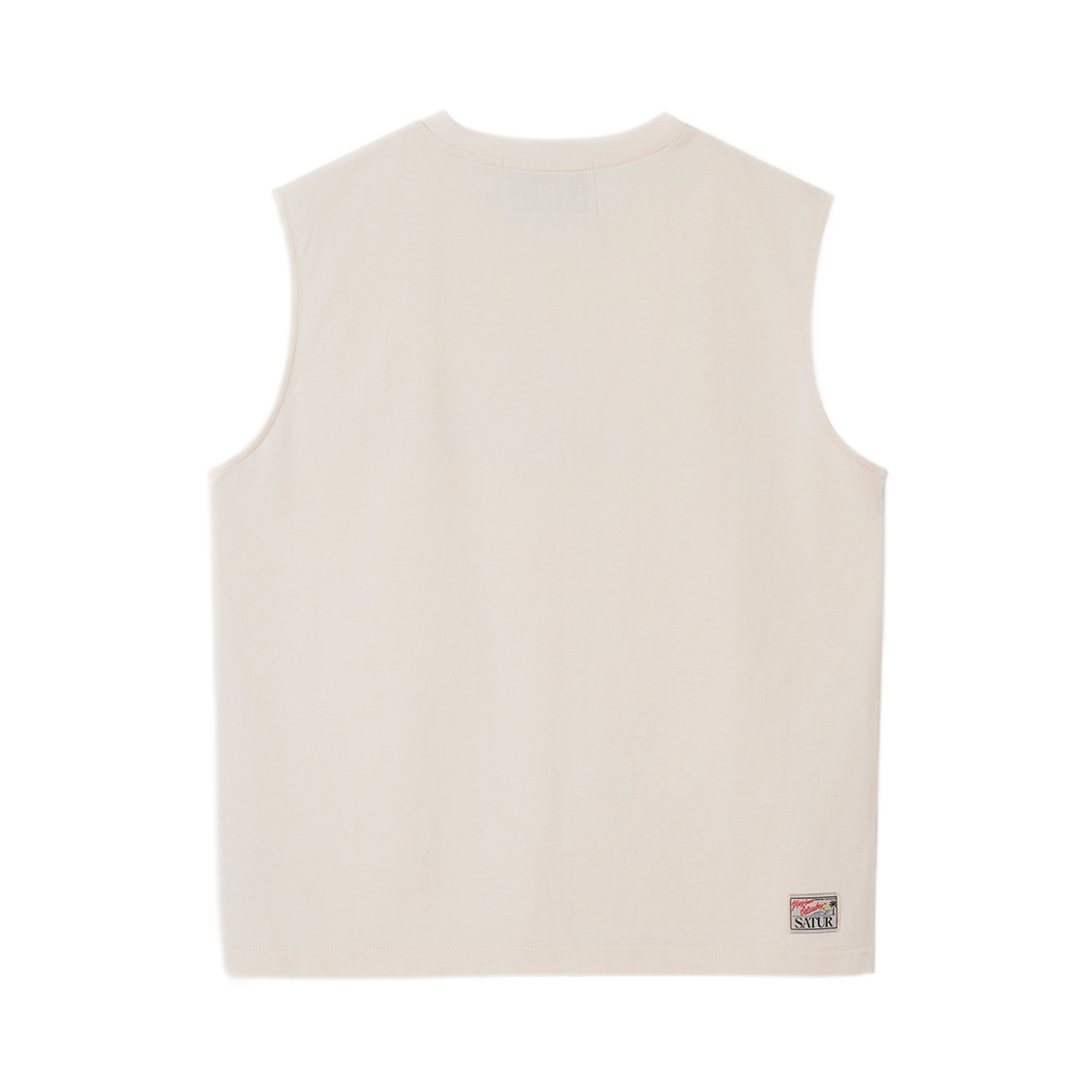 세터 세터데이 무드 레터링 슬리브리스 크림(SATUR Saturday Mood Lettering Sleeveless Cream) - 2
