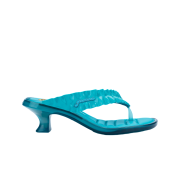(W) Melissa x Ganni Kitten Heel Thong Blue