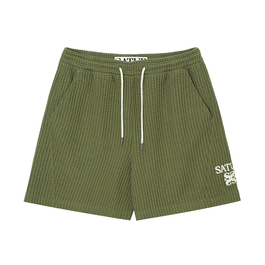 세터 와플 밴딩 쇼츠 카키(SATUR Waffle Banding Shorts Khaki)
