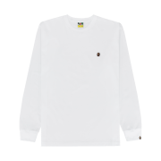 BAPE One Point L/S T-Shirt White