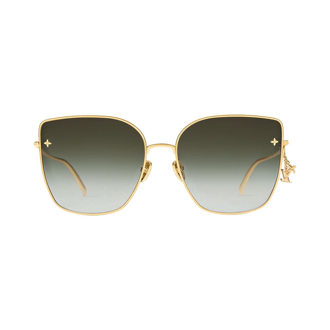 Z1720U (W) Louis Vuitton LV Charm Cat Eye Sunglasses Gold
