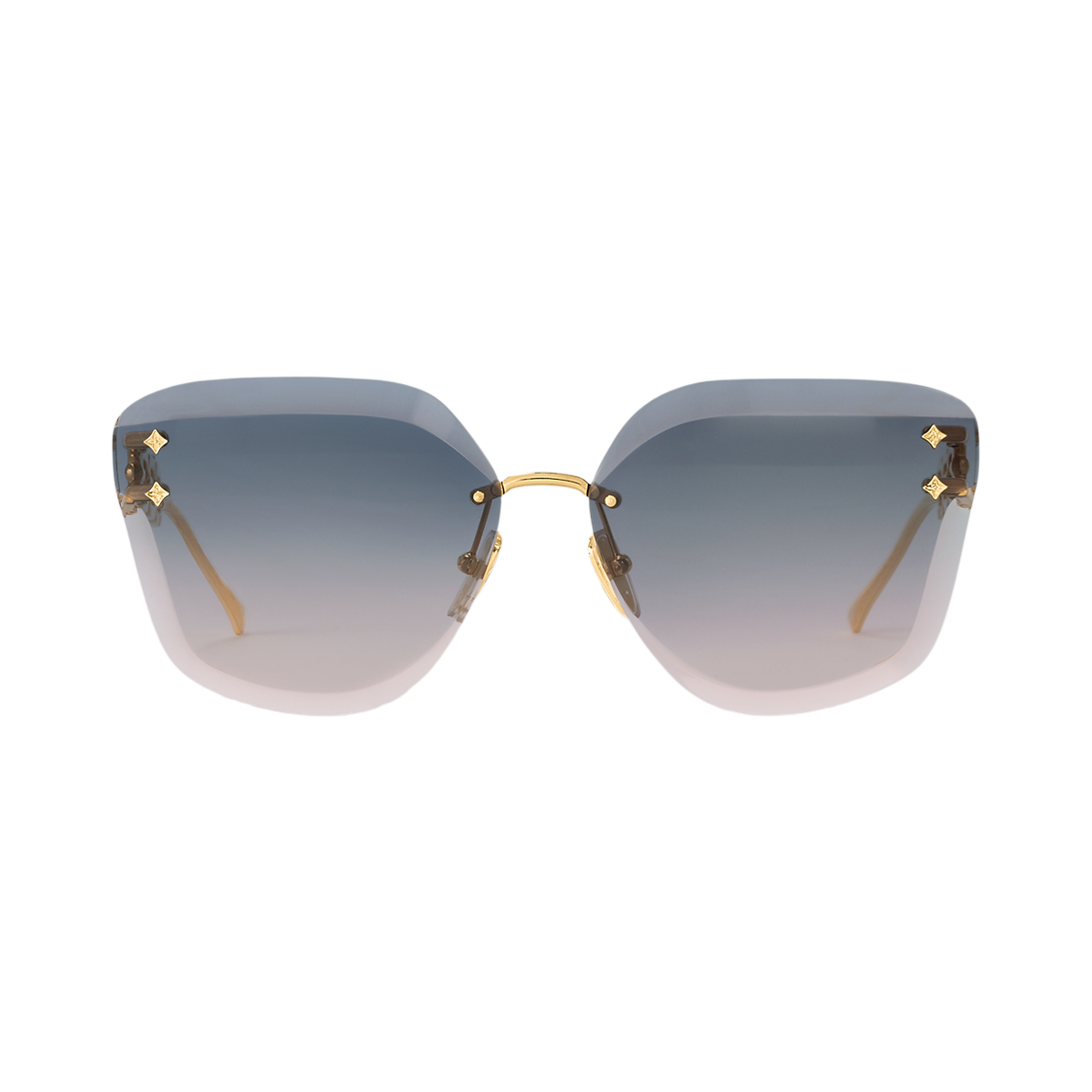 Z1626U (W) Louis Vuitton LV Jewel Cat Eye Sunglasses Gradient Blue Gold