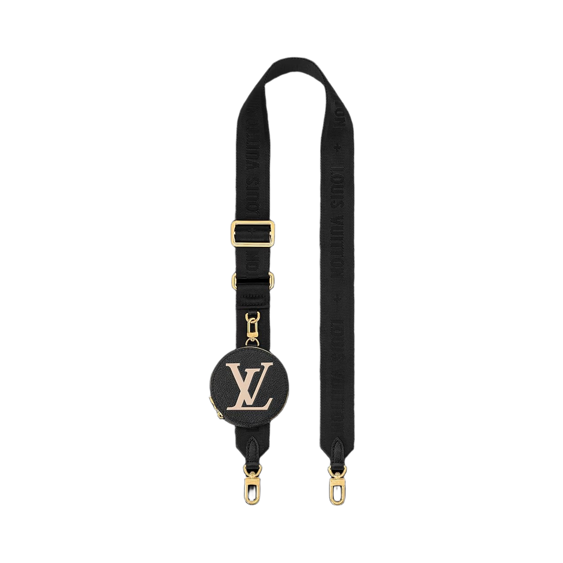 J02553 Louis Vuitton Bandouliere Bicolor Monogram Empreinte Leather Black Cream
