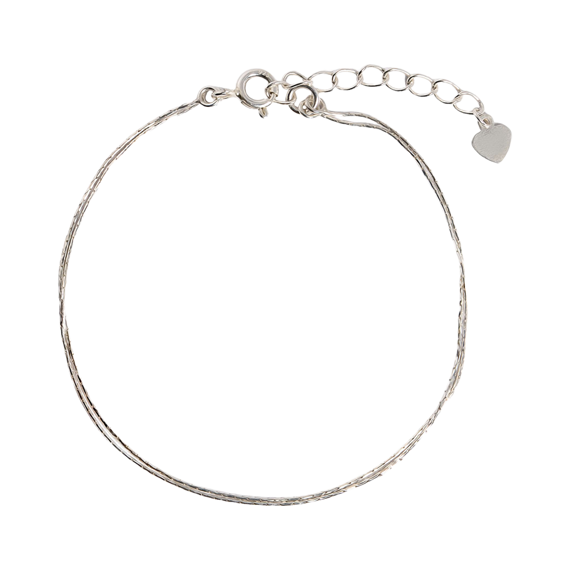 러브미몬스터 [실버] 샤이닝 두줄 체인 팔찌 실버(lovememonster [Silver] Shining Two Chain Bracelet SILVER) - 1