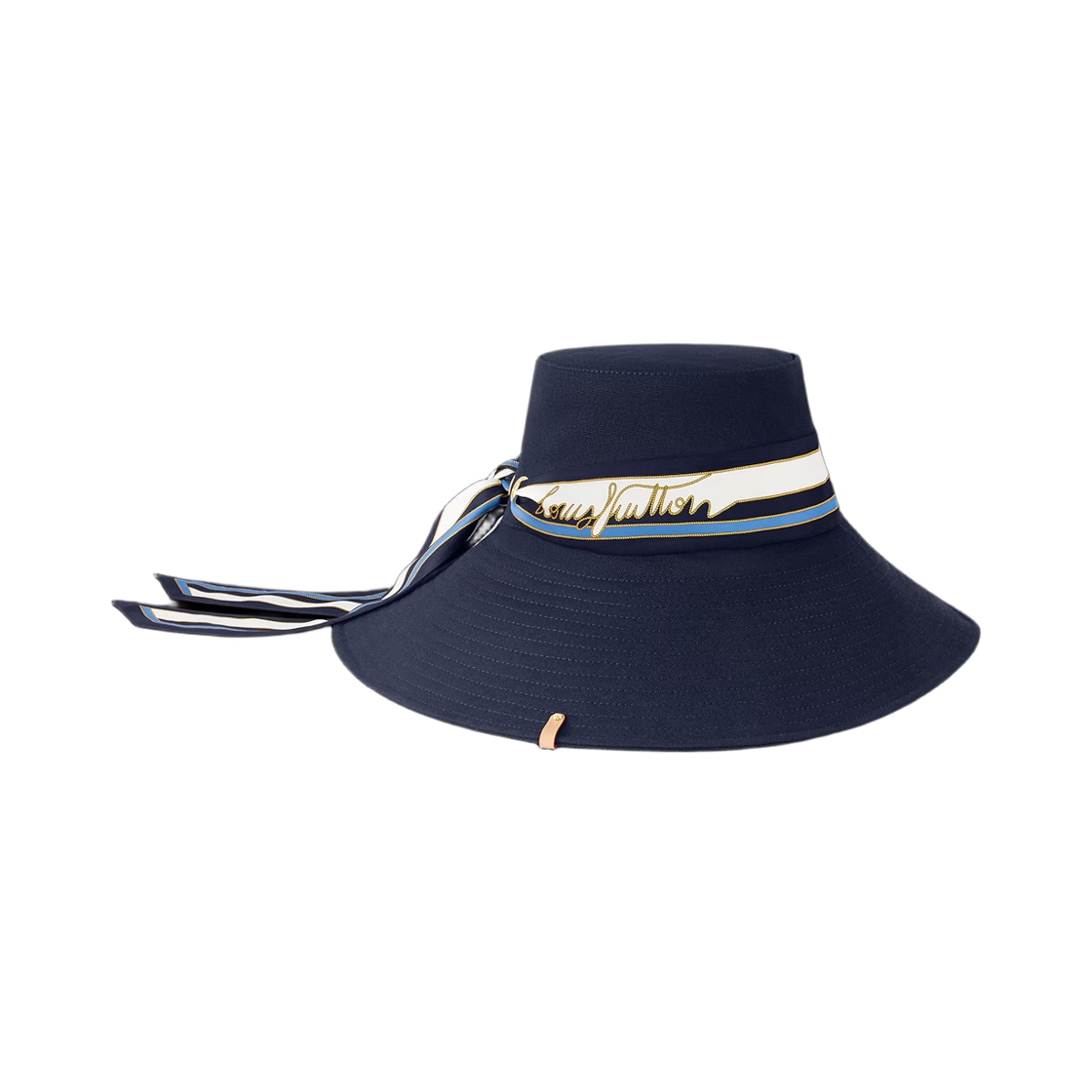 (W) 루이비통 LV 스트라이프 햇 네이비 블루((W) Louis Vuitton LV Stripes Hat Navy Blue) - 2