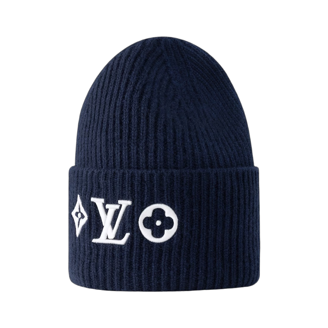 (W) 루이비통 LV 헤드라인 비니 블루 마린((W) Louis Vuitton LV Headline Beanie Bleu Marine) - 2