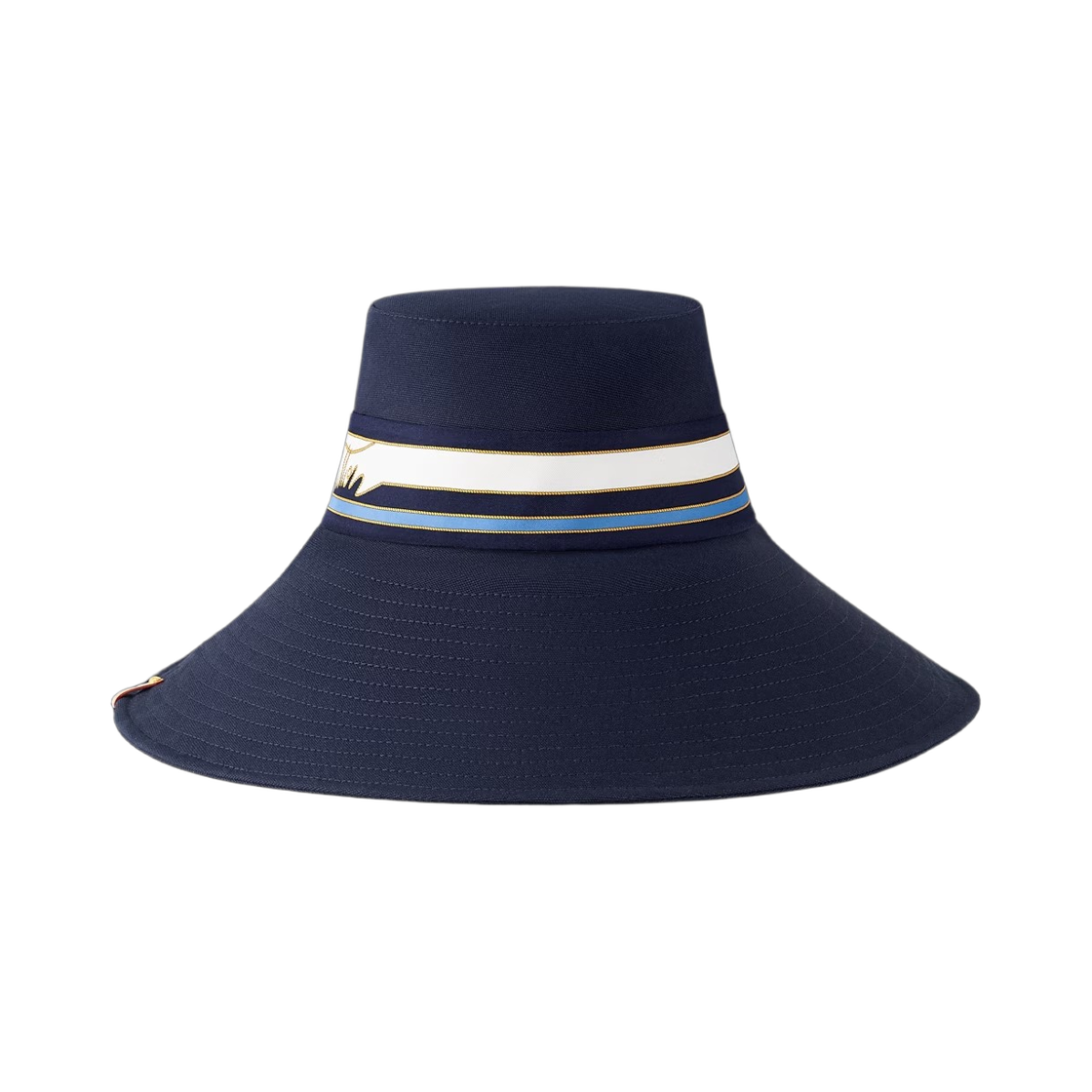 M7496S/M7496M (W) Louis Vuitton LV Stripes Hat Navy Blue