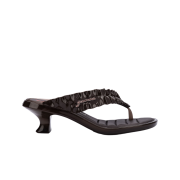(W) Melissa x Ganni Kitten Heel Thong Brown