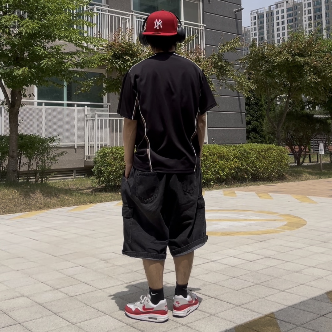 (GS) Nike Air Max 1 Challenge Red 착용 스타일