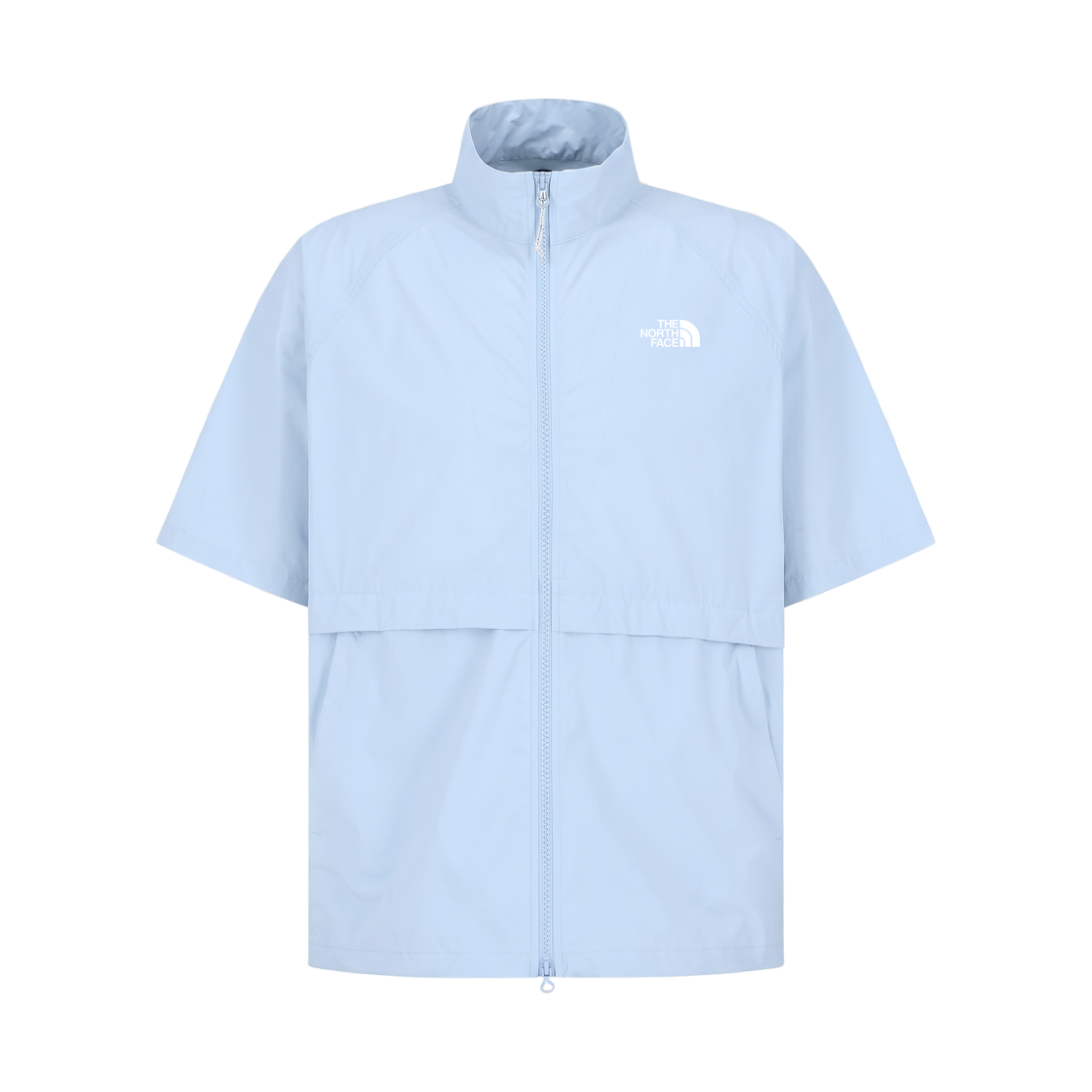 NT7KS01L The North Face White Label Icepulse S/S Zip Up Light Blue - 26SS