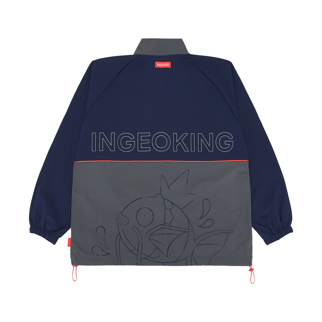 포켓몬 스토어 포켓몬 런 2026 스플래쉬! 잉어킹 바람막이(Pokemon Store Pokemon Run 2026 Splash Magikarp Windbreaker) - 2