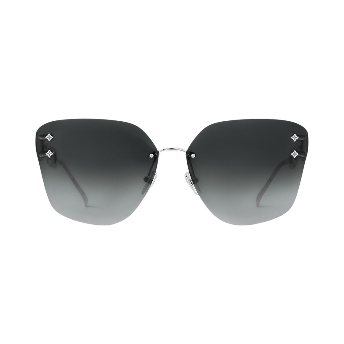 Z2142U (W) Louis Vuitton LV Jewel Cat Eye Sunglasses Silver Black