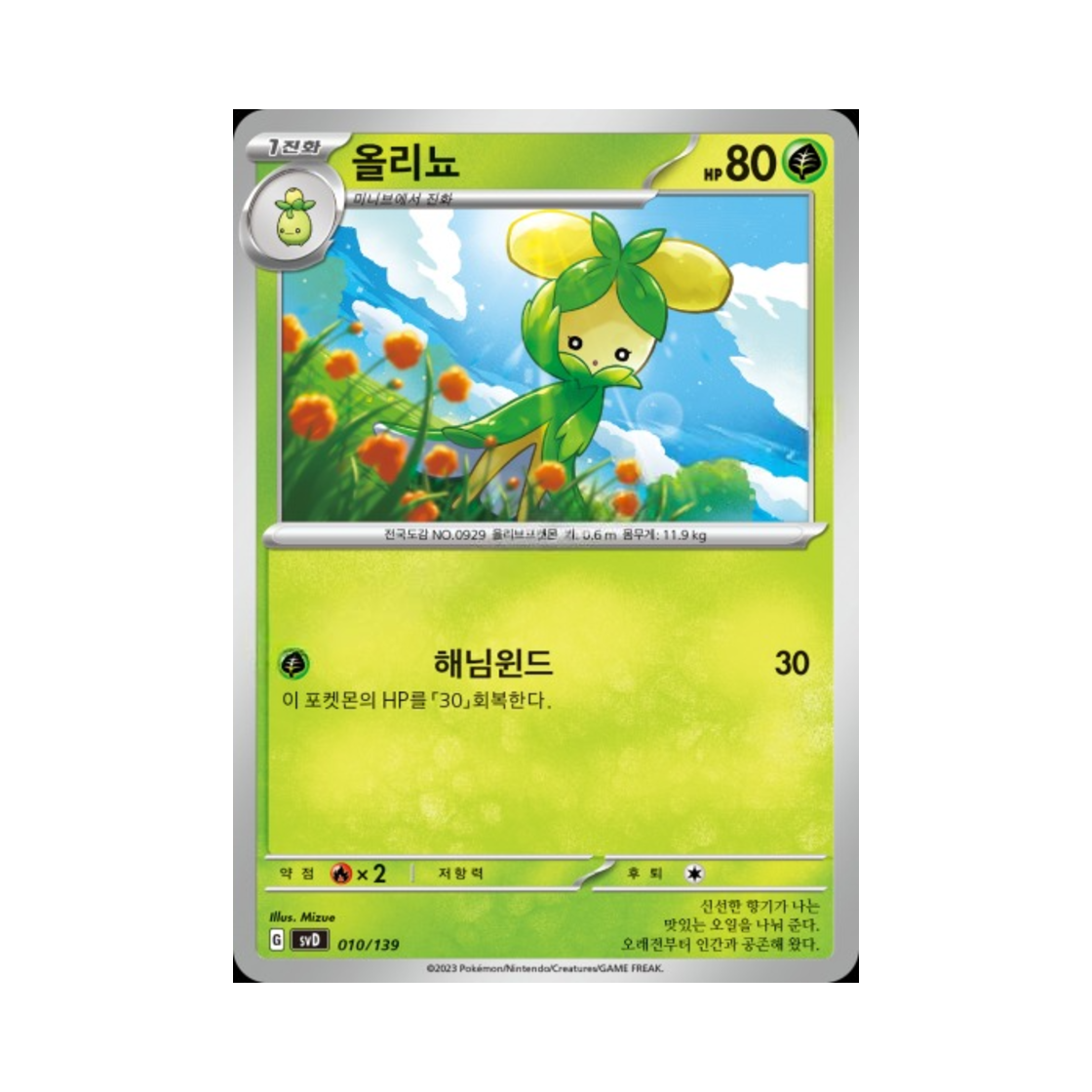 포켓몬 TCG 올리뇨 스칼렛&바이올렛 랜덤 ex 스타트 덱 (한글판)(Pokemon TCG Dolliv Scarlet & Violet Random ex Start Deck (Korean Ver.)) - 1