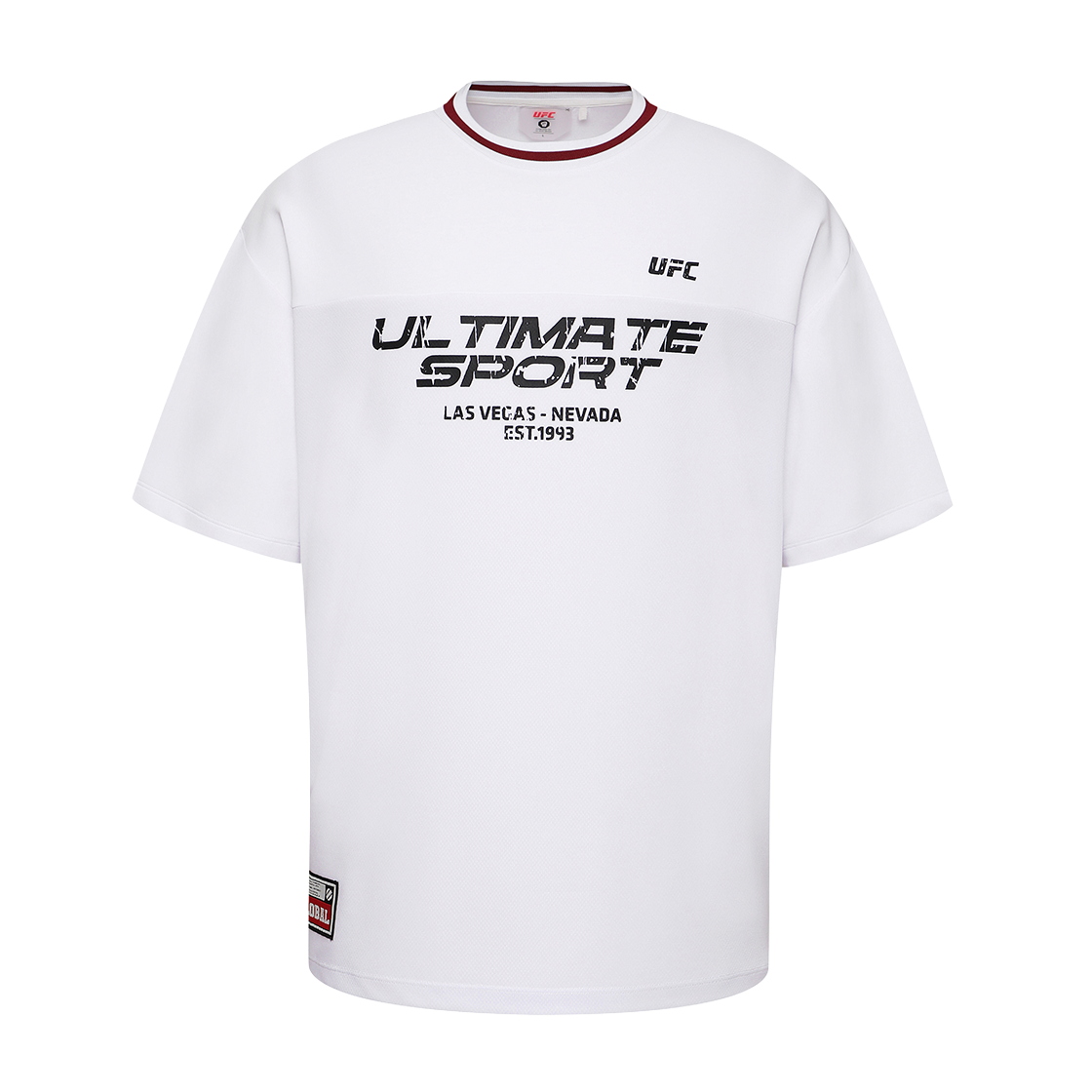 유에프씨 스포츠 포텐셜 오버핏 반팔 티셔츠 화이트 U4SSX2307WH