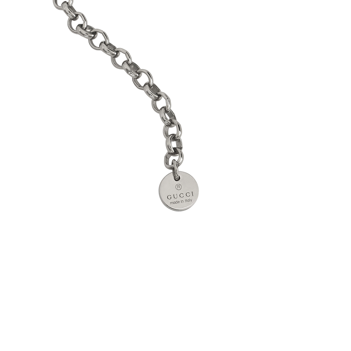 구찌 인터로킹 G 펜던트 네클리스 실버(Gucci Interlocking G Pendant Necklace Silver) - 4