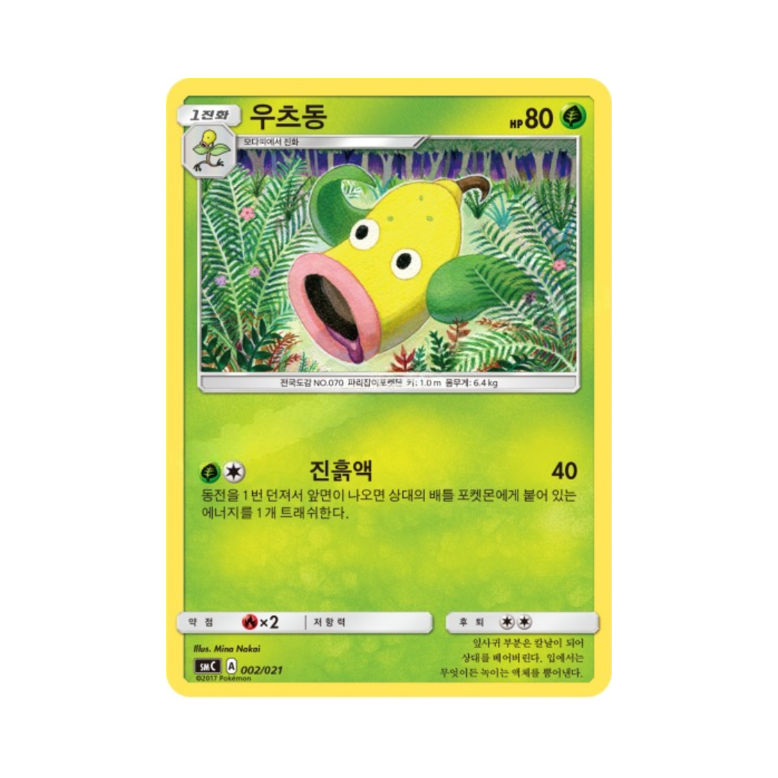 포켓몬 TCG 우츠동 썬&문 개조 스타터 세트 카프브루루 GX (한글판)(Pokemon TCG Weepinbell Sun & Moon Tapu Bulu-GX Enhanced Starter Set (Korean Ver.)) - 1