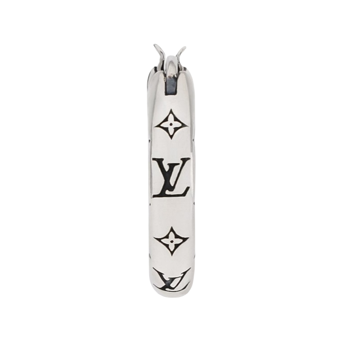 M03304 Louis Vuitton LV Bambou Single Hoop Earring Sterling Silver
