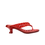 (W) Melissa x Ganni Kitten Heel Thong Red