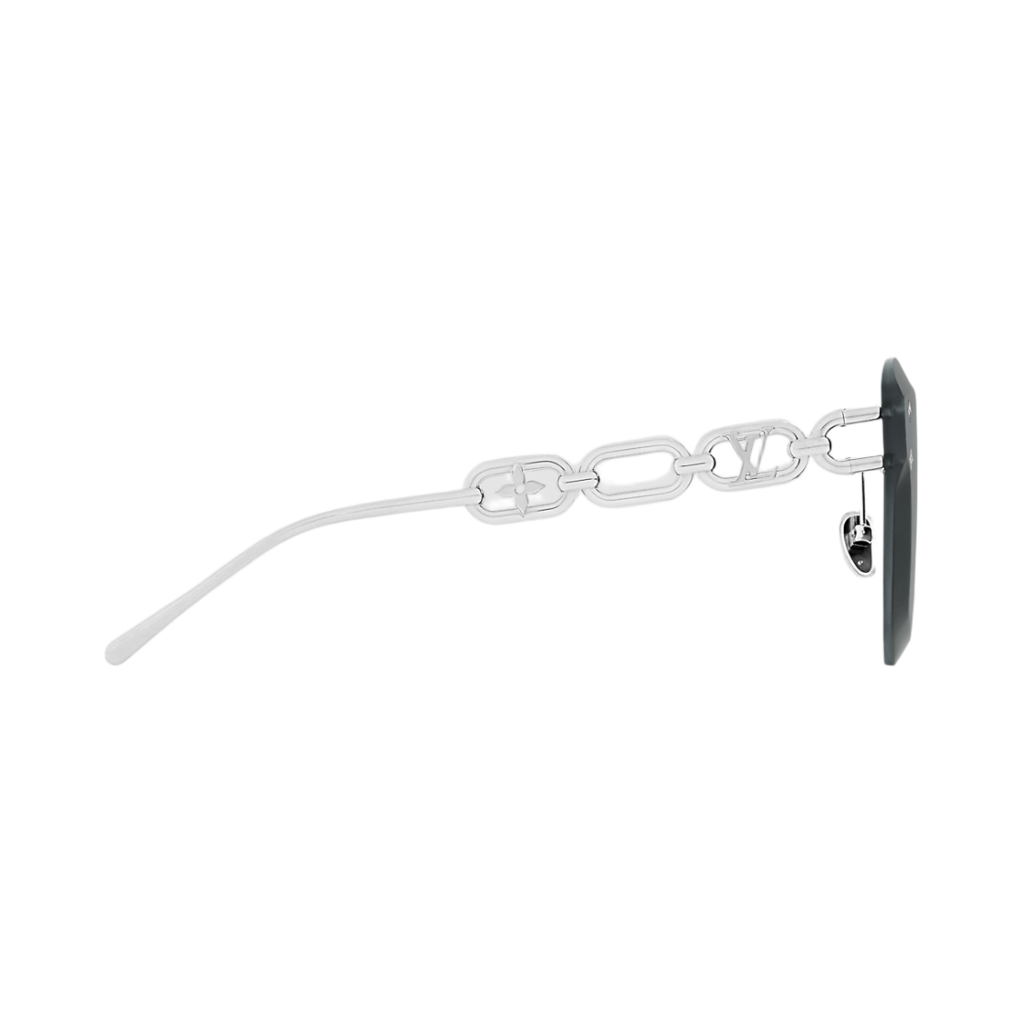(W) 루이비통 LV 주얼 캣 아이 선글라스 실버 블랙((W) Louis Vuitton LV Jewel Cat Eye Sunglasses Silver Black) - 2