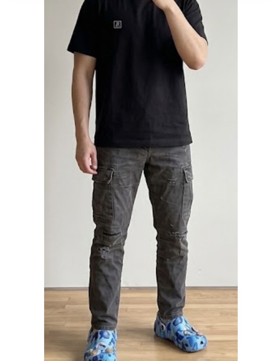 Wooyoungmi Cotton Back Logo T-Shirt Black - 25SS, Crocs x BAPE Classic Clog Oxygen 착용 스타일