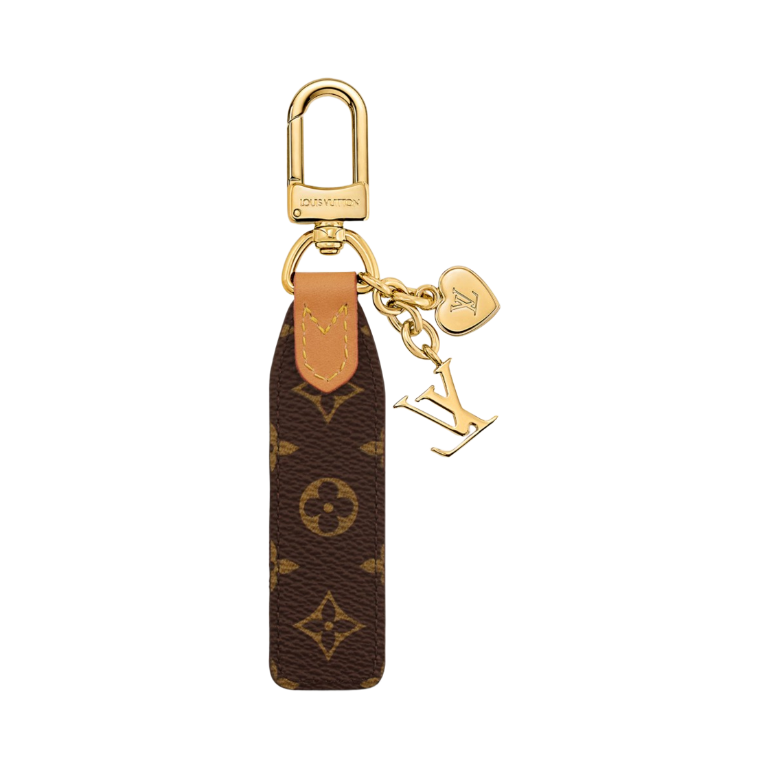 (W) 루이비통 LV 체리시드 탭 키 홀더 모노그램 캔버스 골드((W) Louis Vuitton LV Cherished Tab Key Holder Monogram Canvas Gold) - 2