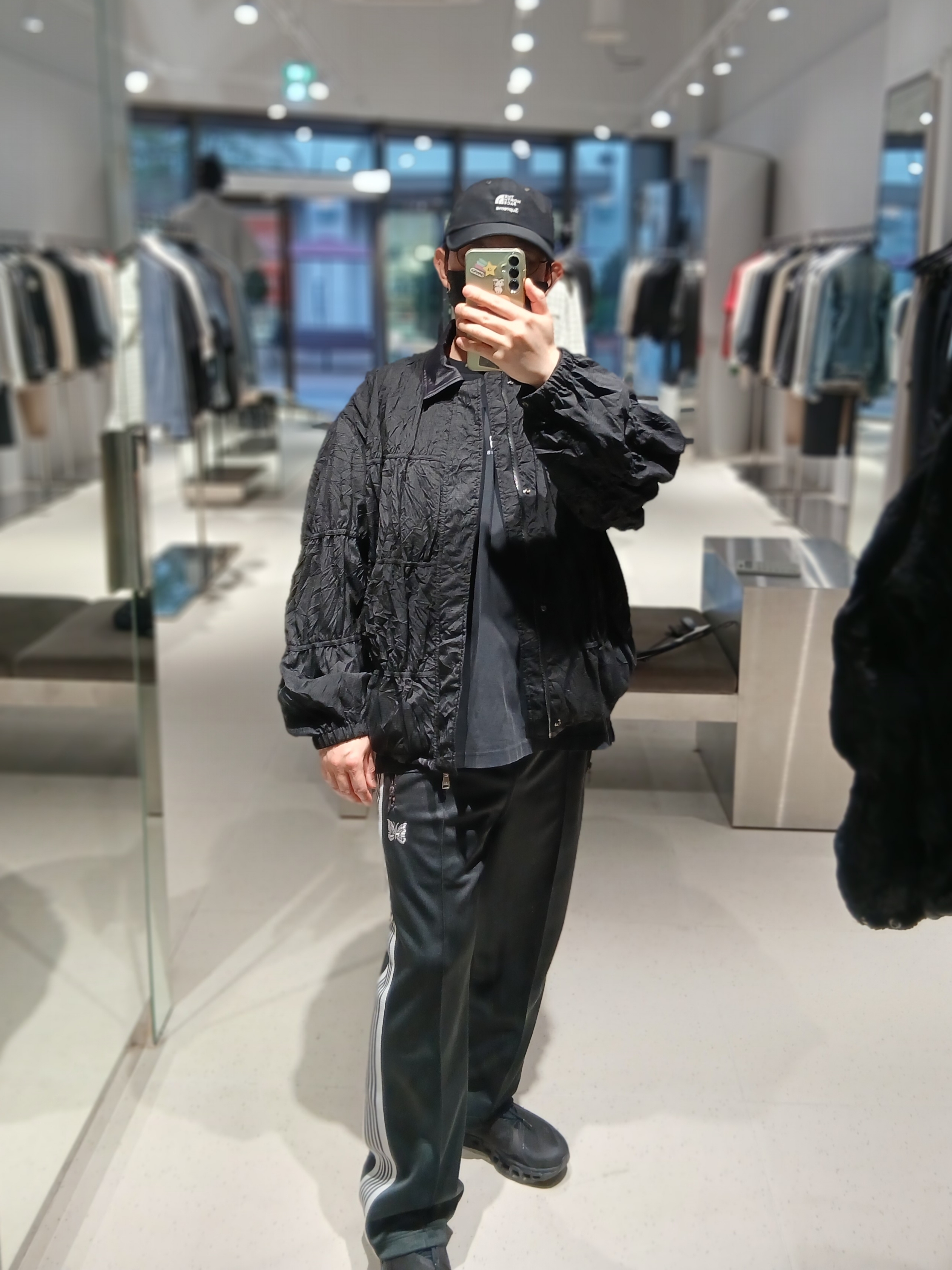 Iro Velin Shirring Coach Jumper Black, Supreme x The North Face Split 6-Panel Black - 24SS 착용 스타일 - 8