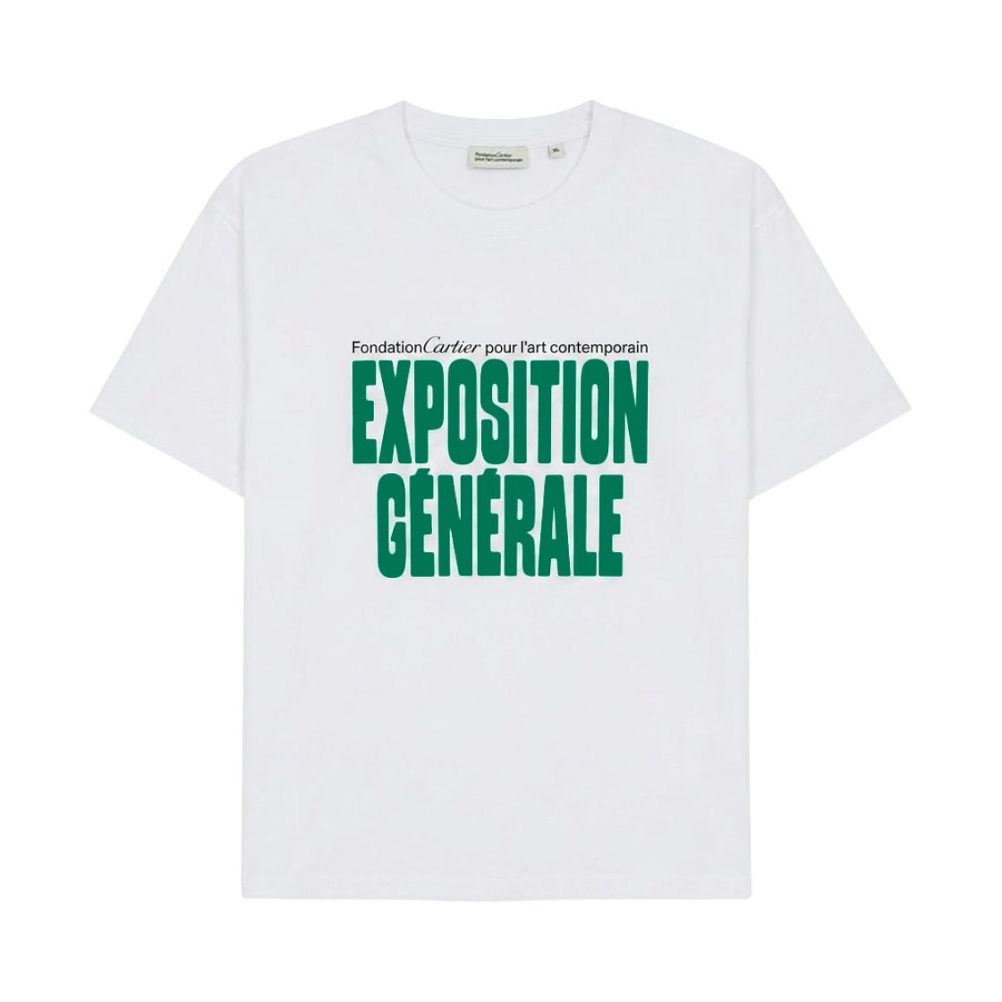 퐁다시옹 까르띠에 엑스포지션 제너럴 티셔츠 화이트(Fondation Cartier Exposition Generale T-Shirt White)
