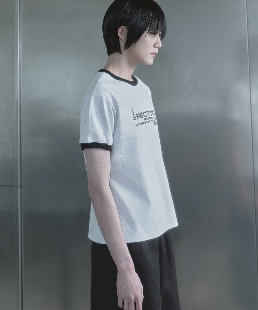 키류 스펙트럼 링거 티셔츠 멜란지(kiryu Spectrum Ringer T-Shirt Melange) - 3