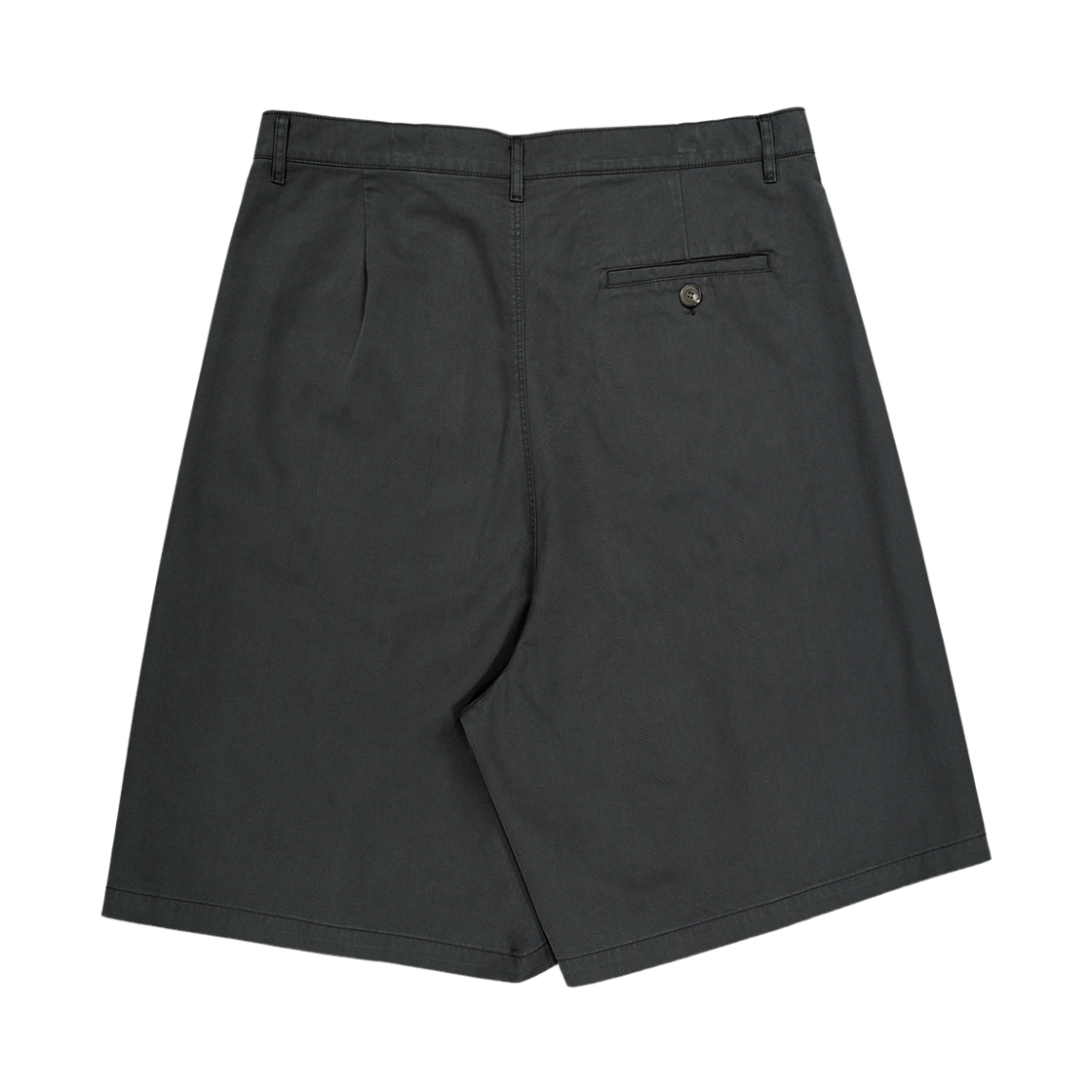 언더마이카 무.187 클래식 로고 원 턱 하프 쇼츠 차콜(Undermycar Mu.187 Classic Logo One Tuck Half Shorts Charcoal) - 2