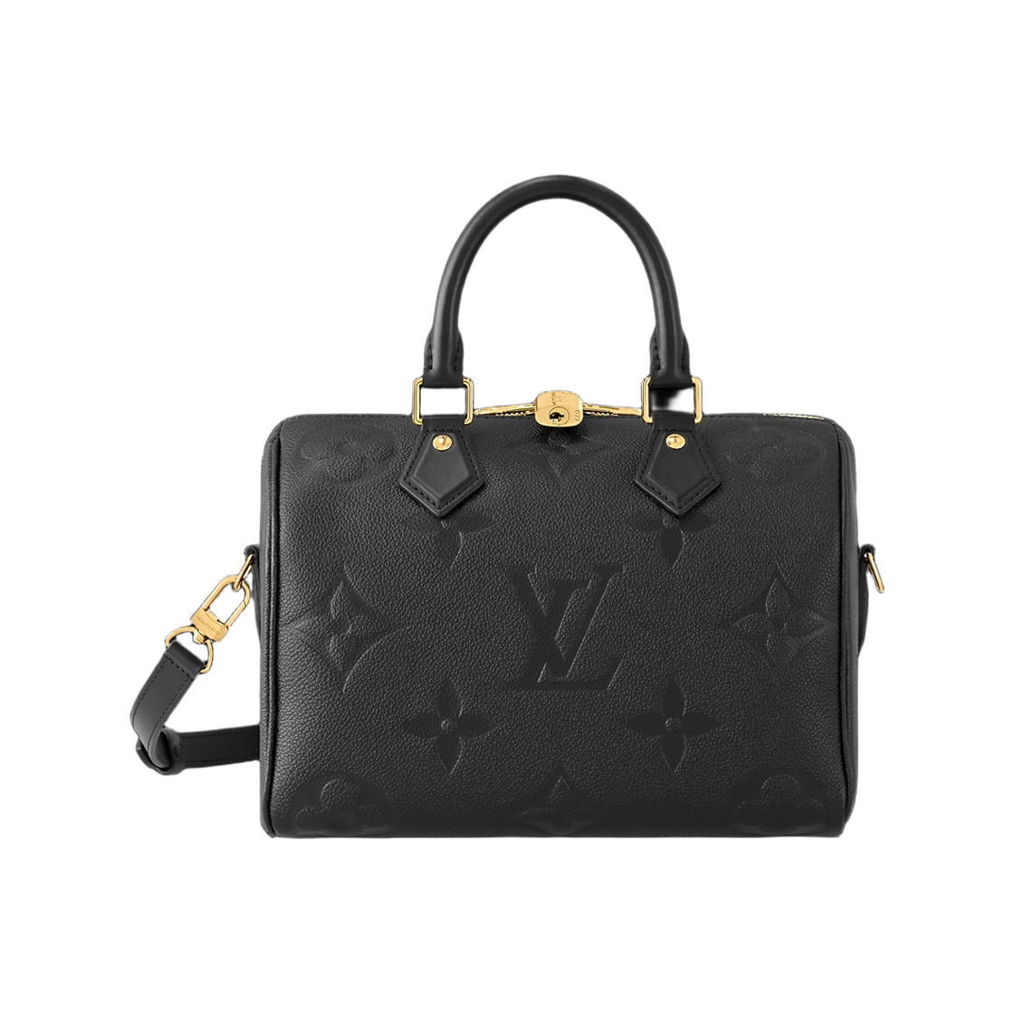 M58951 Louis Vuitton Speedy Bandouliere 25 Monogram Empreinte Black