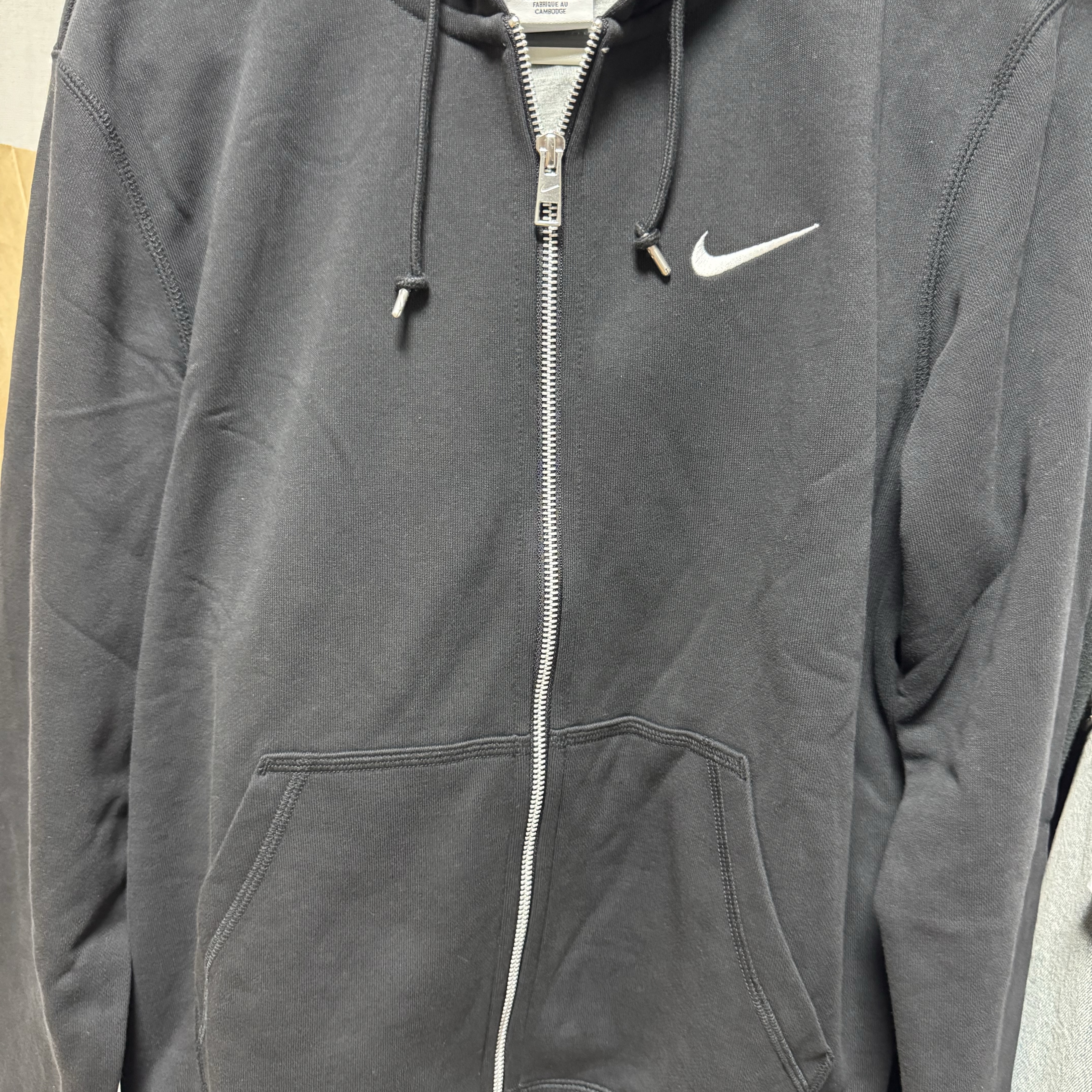 Nike NSW Classic Full Zip Hoodie Black - Asia 착용 스타일