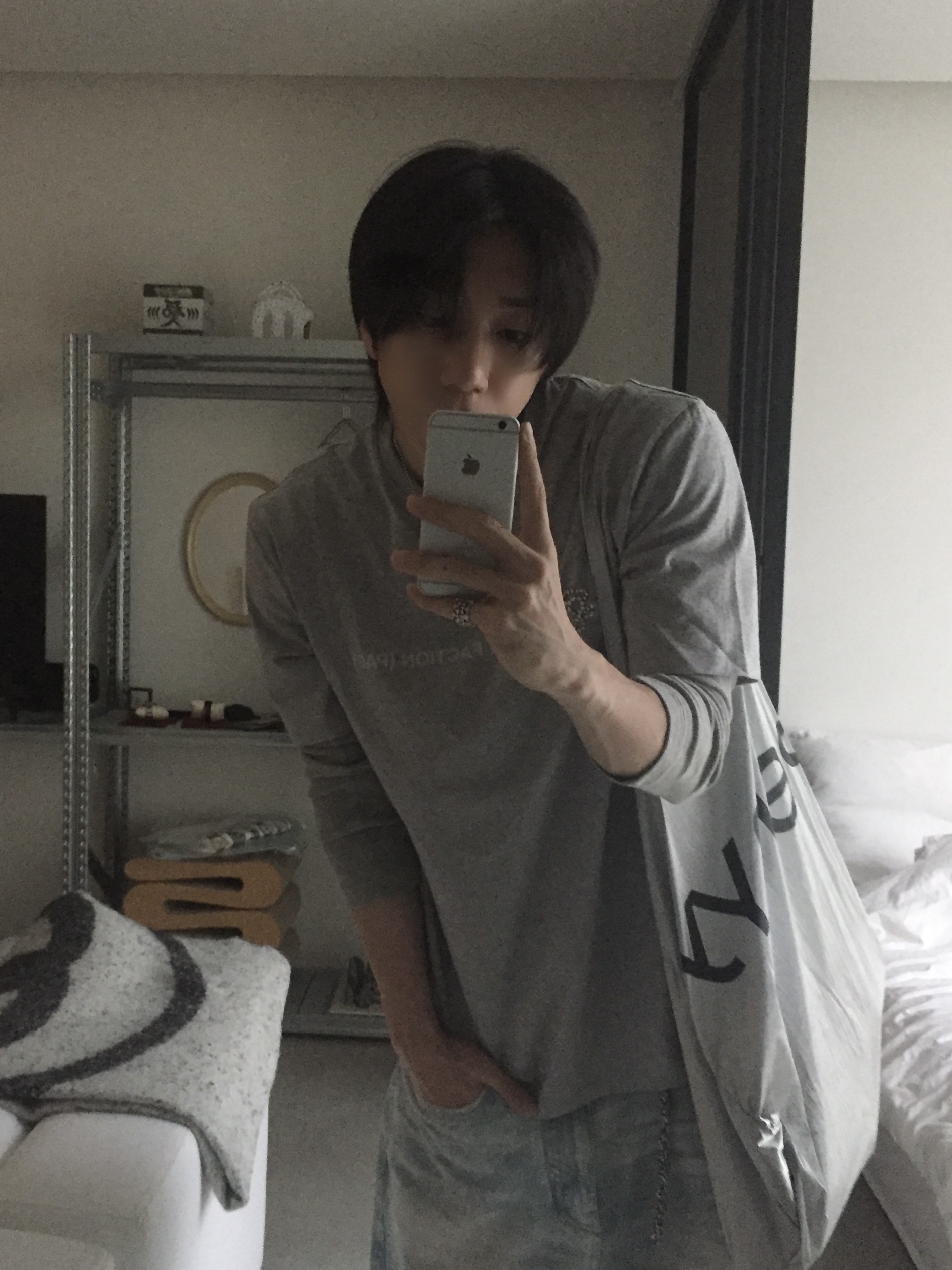 Post Archive Faction (Paf) x Central Cee Syna T-Shirt Gray 착용 스타일 - 6