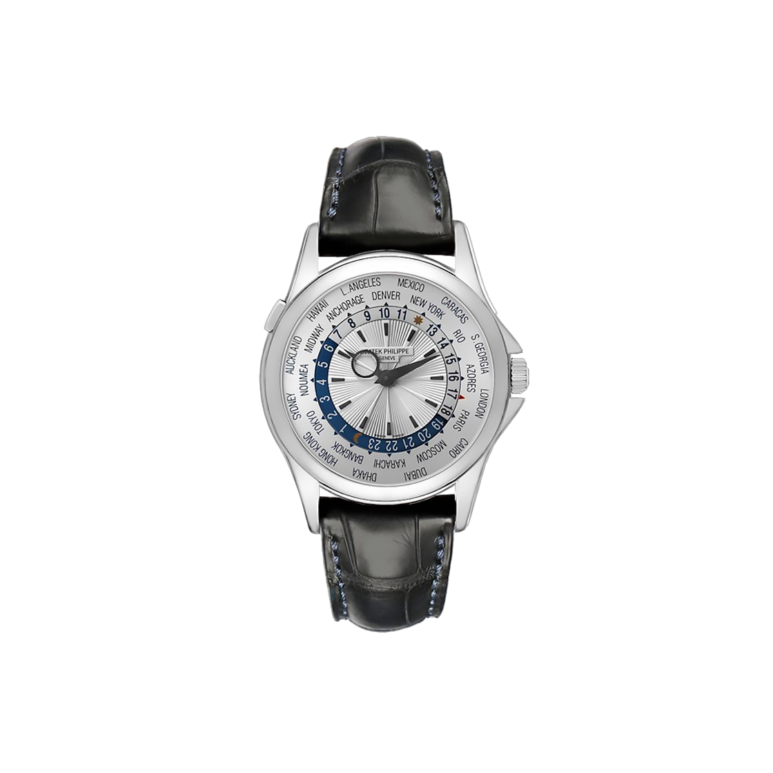 파텍 필립 컴플리케이션 월드타임 39.5-5130G-001 실버 아라빅 NO.7964(Patek Philippe Complications World Time Silver Arabic No. 7964)