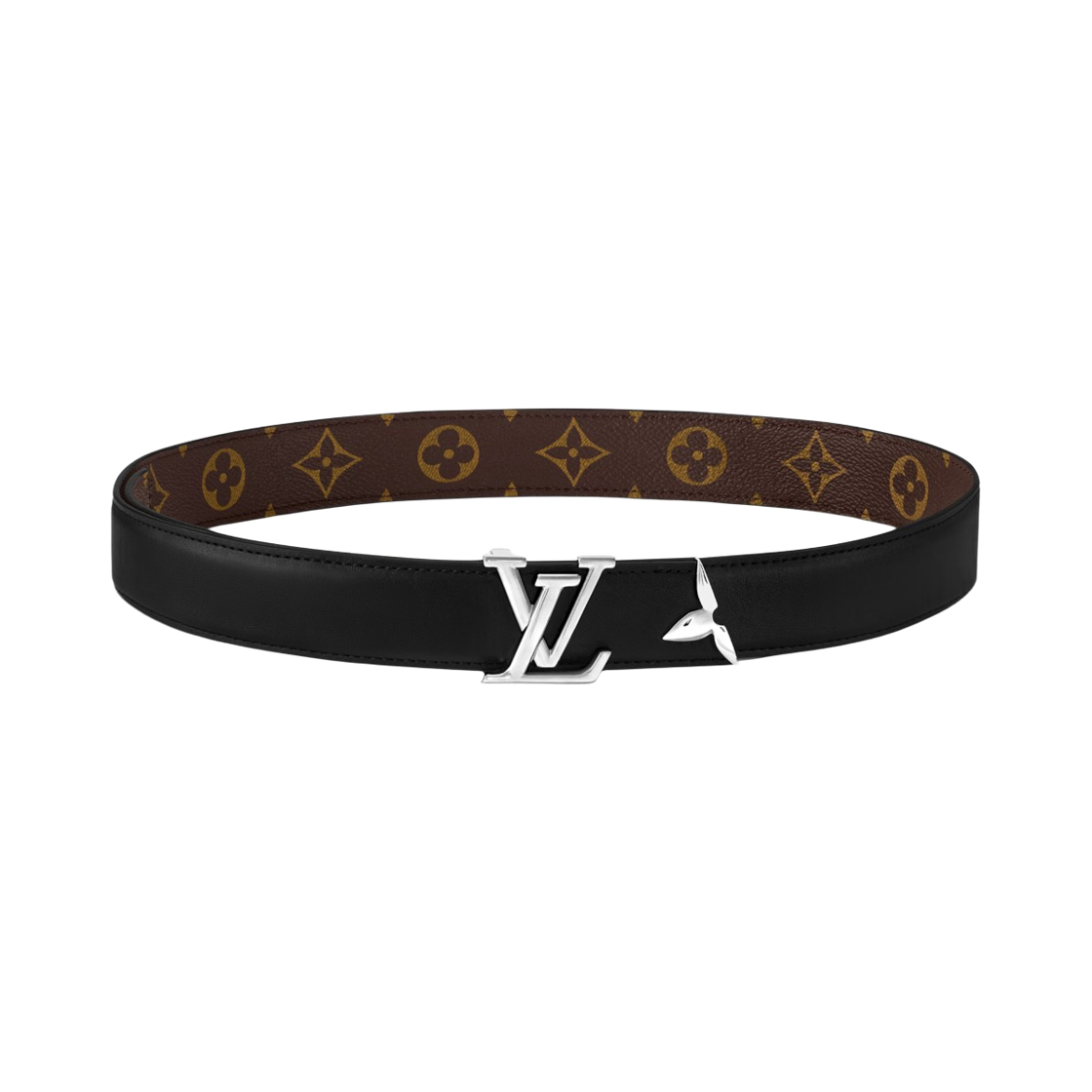 - (W) Louis Vuitton Pretty LV 30mm Reversible Belt Monogram Canvas Black