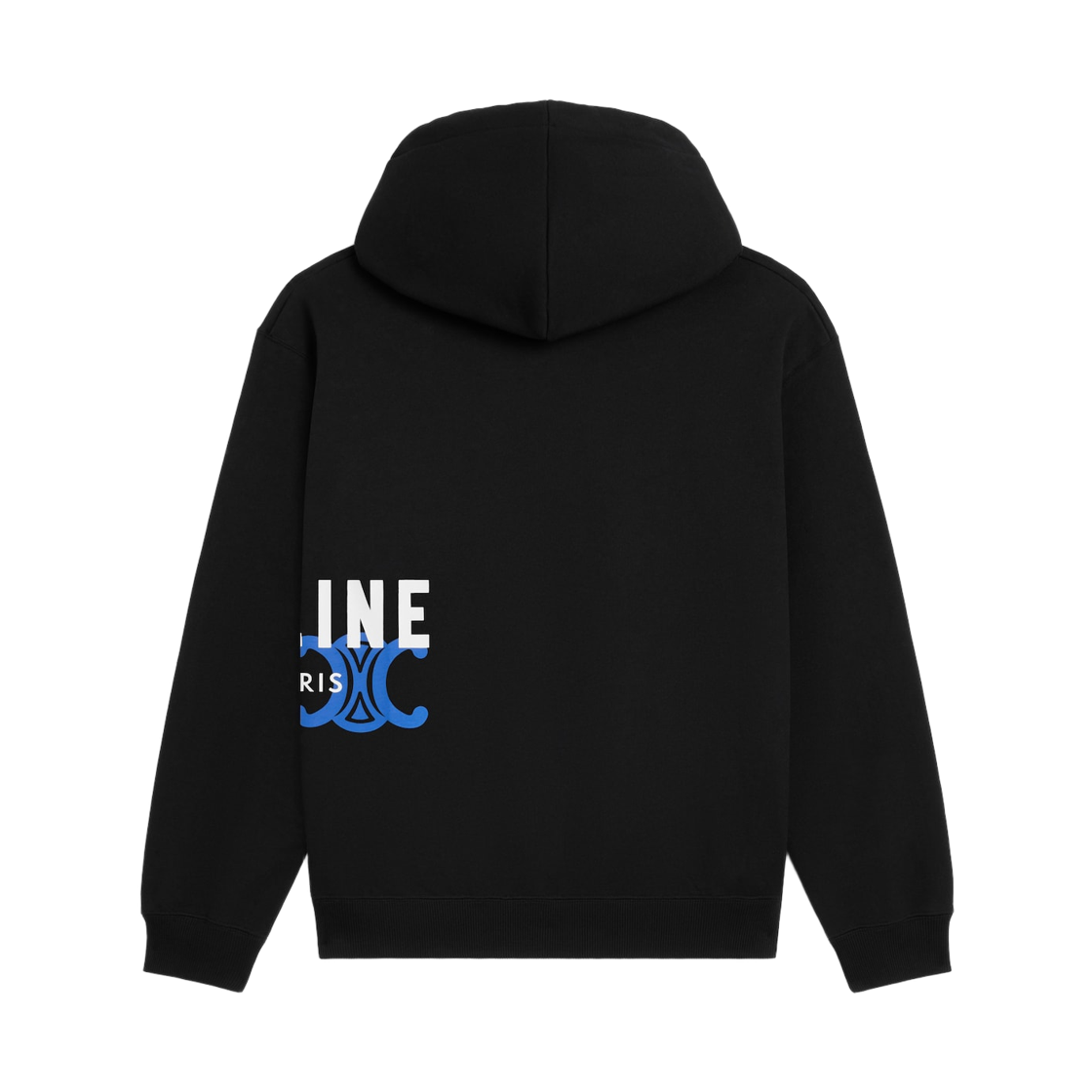 셀린느 후드 코튼 플리스 블랙 화이트(Celine Hoodie in Cotton Fleece Black White) - 2