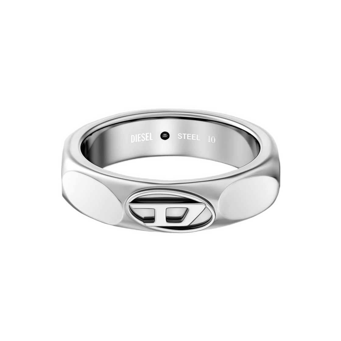 디젤 Dx169300DJW 스테인리스 스틸 밴드 링 실버(Diesel Dx169300DJW Stainless Steel Band Ring Silver) - 2