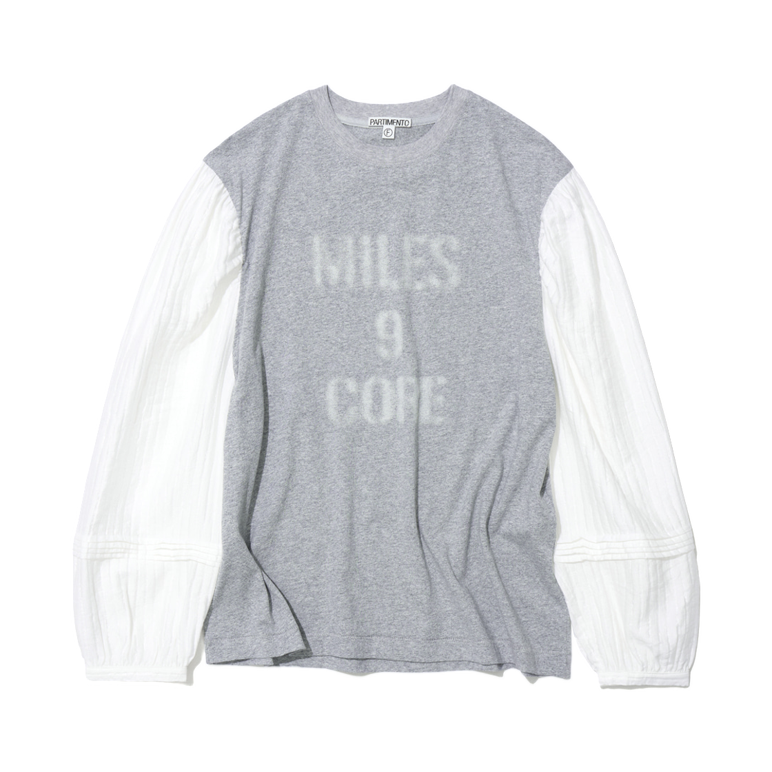 (W) 파르티멘토 마일즈 9 코어 블라우스 레이어드 탑 멜란지((W) Partimento Miles 9 Core Blouse Layered Top Melange)