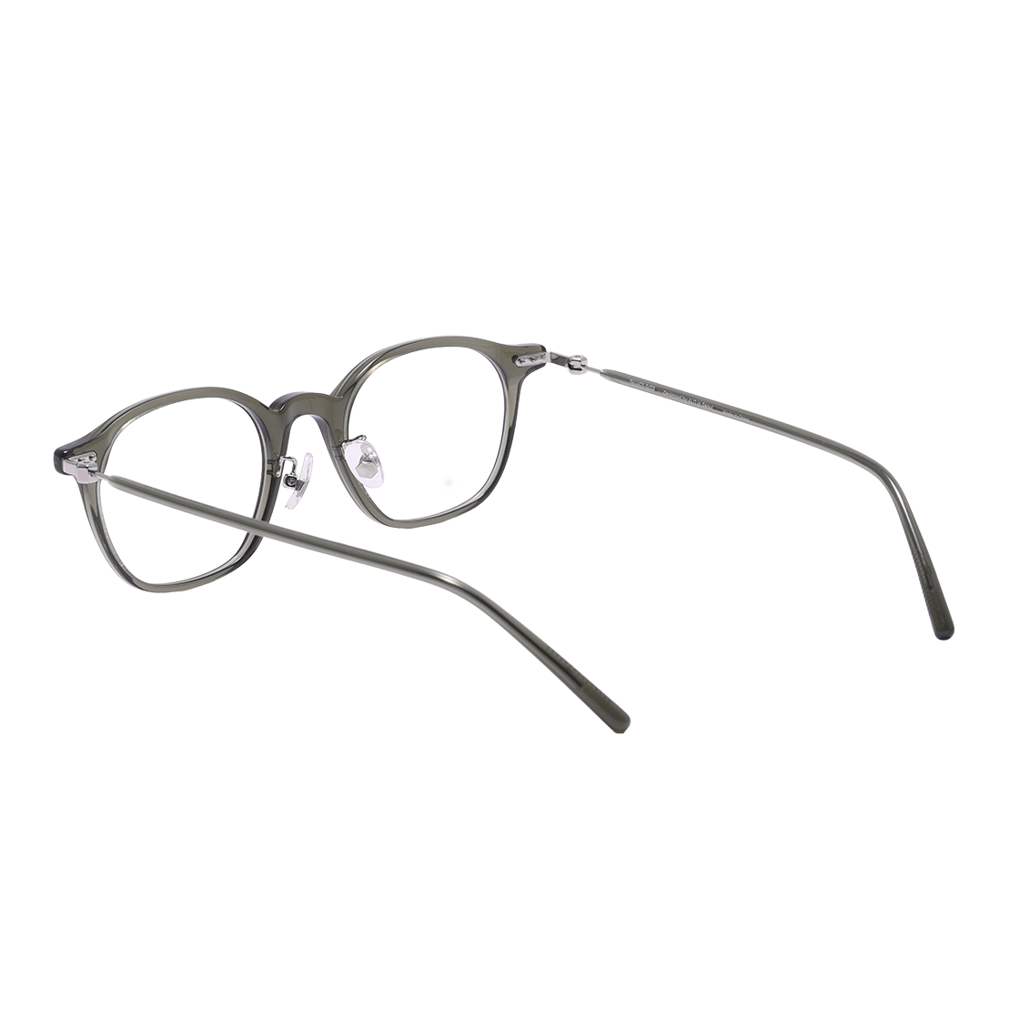 알로아이웨어 [SILVERBITE] SBG7606 1313G HD ACETATE 초경량 고밀도 아세테이트 카키 스퀘어 안경테(ALO EYEWEAR [SILVERBITE] SBG7606 1313G HD ACETATE ultra-light high-density acetate khaki square glasses frame) - 3