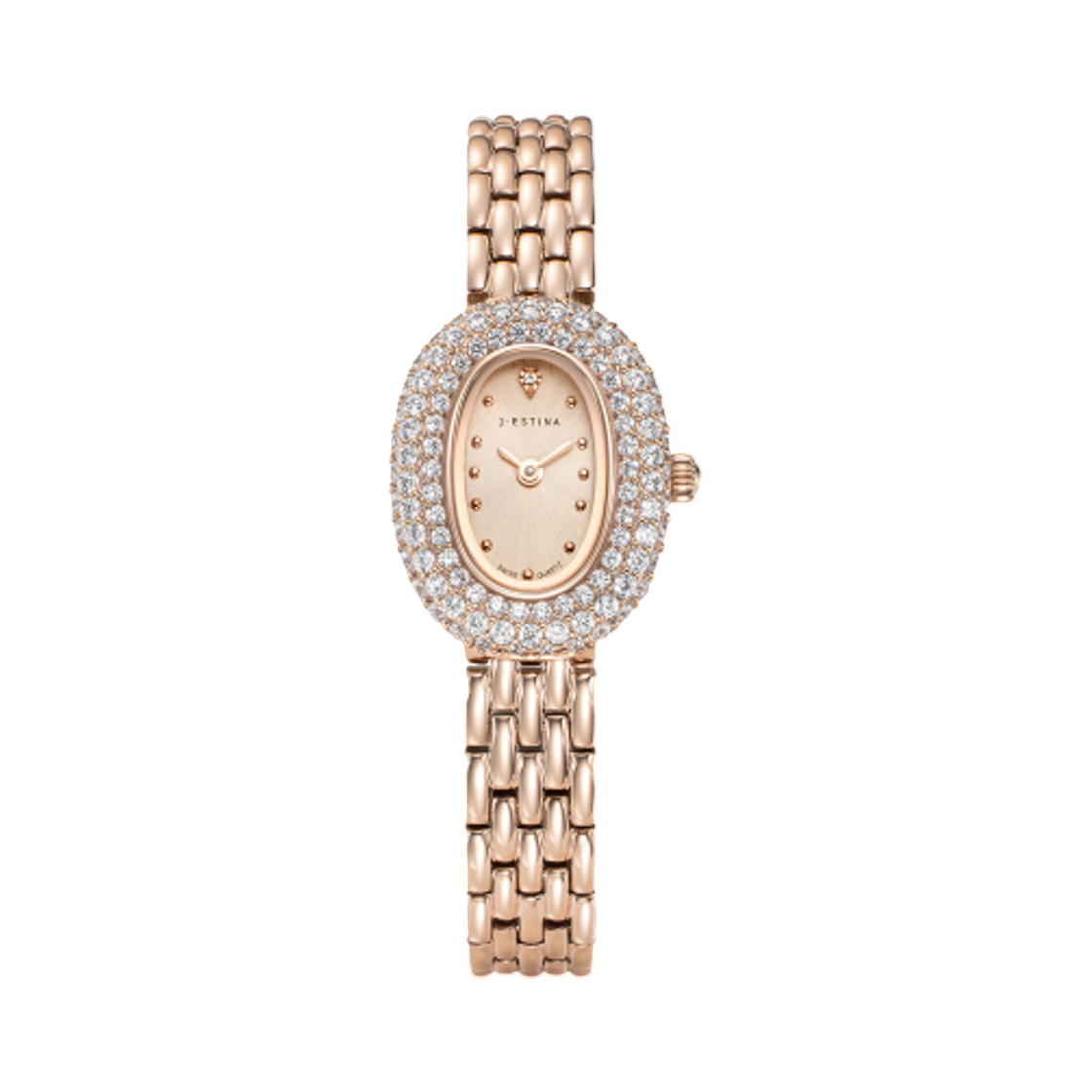 (W) 제이에스티나 제이 오리아나 칵테일 메탈 워치 로즈골드 로즈 골드((W) J.Estina Je Oriana Cocktail Metal Watch Rosegold Rose Gold) - 1