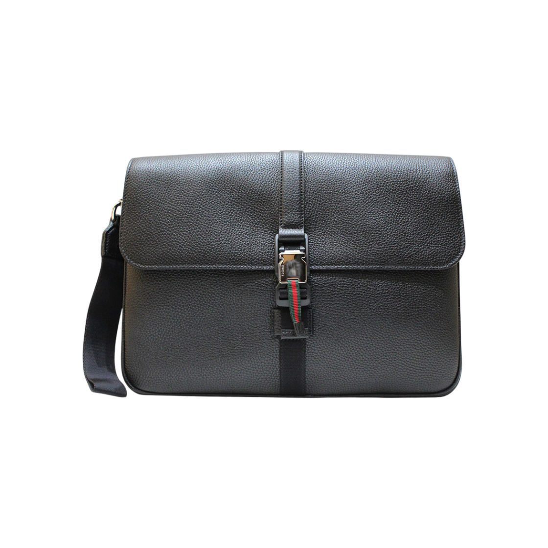 ITLB7MFWEPFT Gucci Web Medium Business Clutch 816755