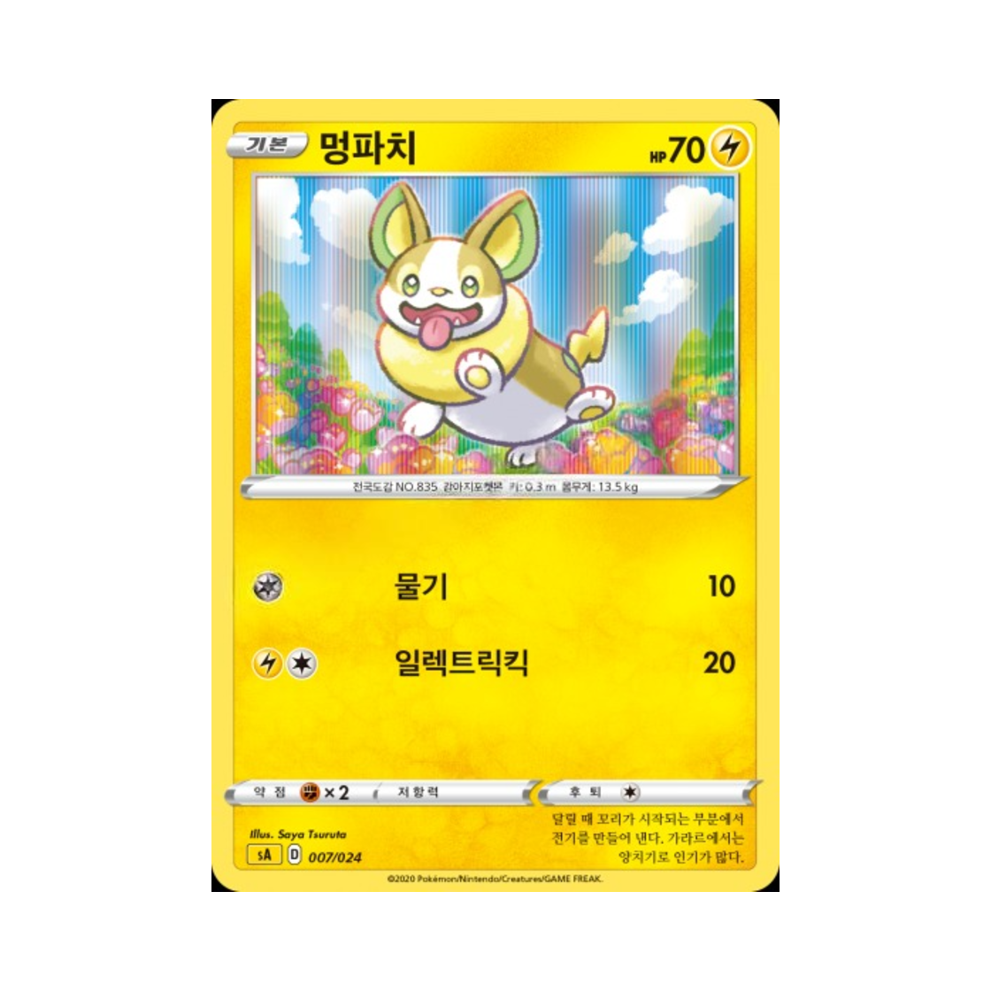 포켓몬 TCG 멍파치 소드&실드 스타터 세트 V 번개 (한글판)(Pokemon TCG Yamper Sword & Shield Lightning Starter Set V (Korean Ver.)) - 1