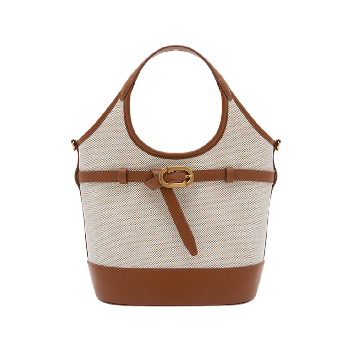 JHNCHD6BS979BR270 J.Estina Hazel Canvas Small Tote Bag Brown