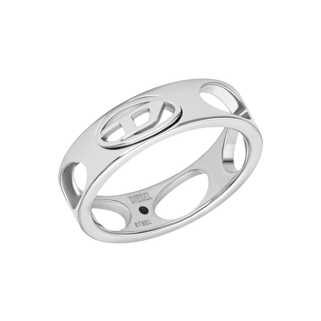 DX166500DJW Diesel Dx166500DJW Stainless Steel Band Ring Silver