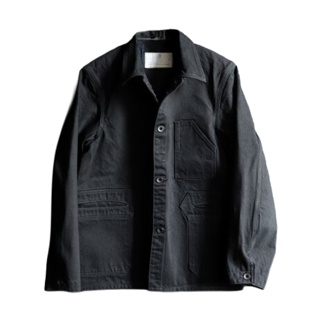 블랙 사인 15온즈 블랙 데님 델타 자켓 딥 블랙(Black Sign 15oz Black Denim Delta Jacket Deep Black)