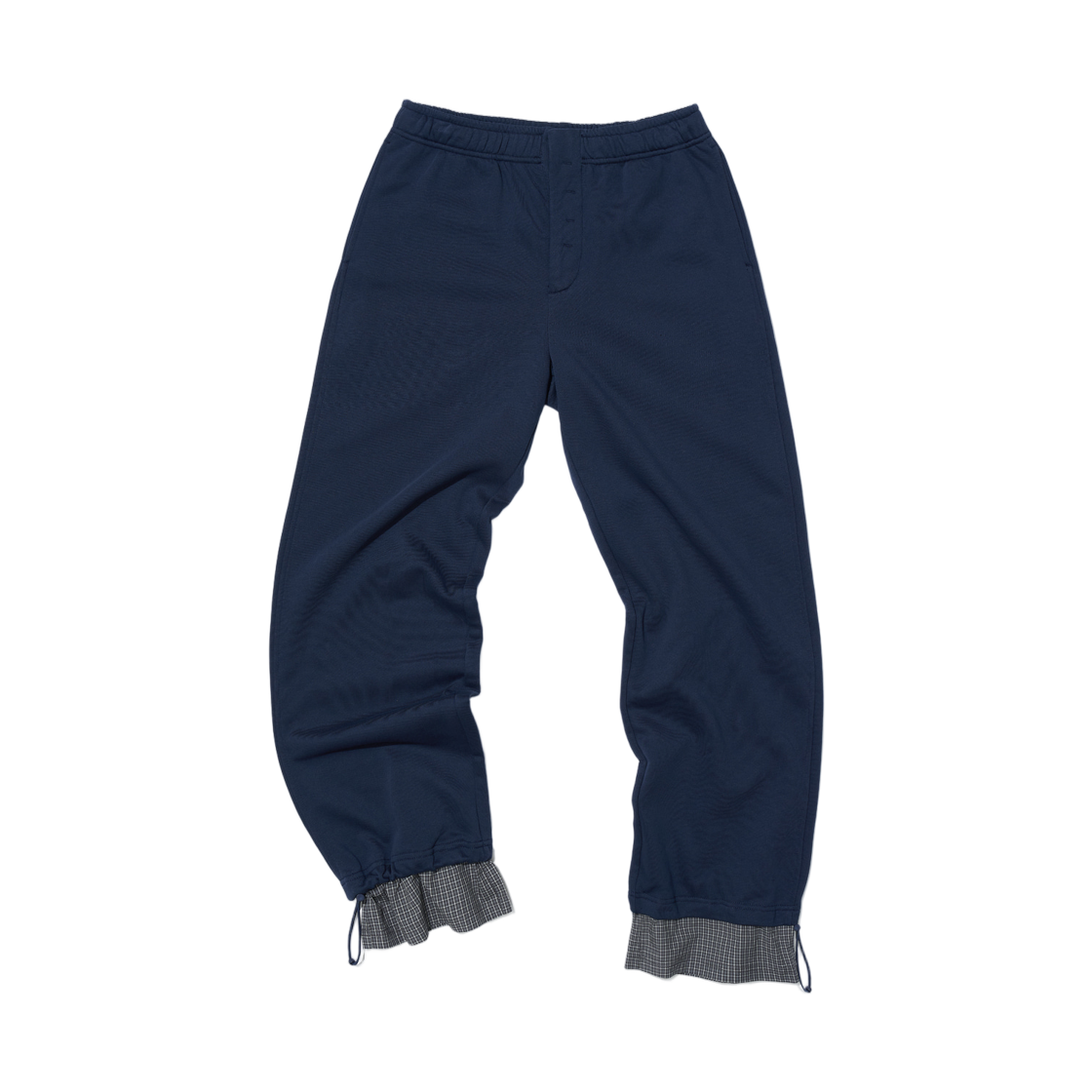 (W) 파르티멘토 레이어드 헴 스웨트팬츠 네이비((W) Partimento Layered Hem Sweatpants Navy)