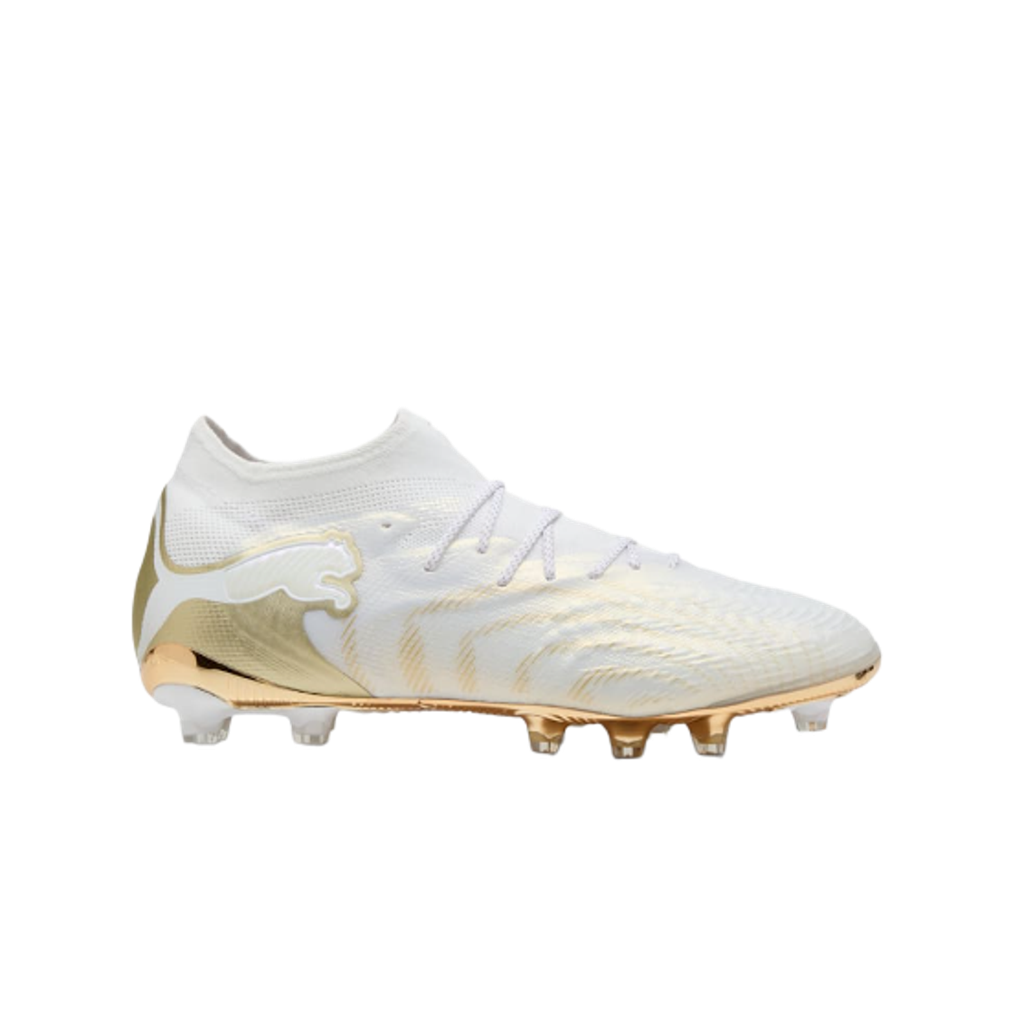 108890-04 Puma Future 9 Ultimate AG White Metallic Gold