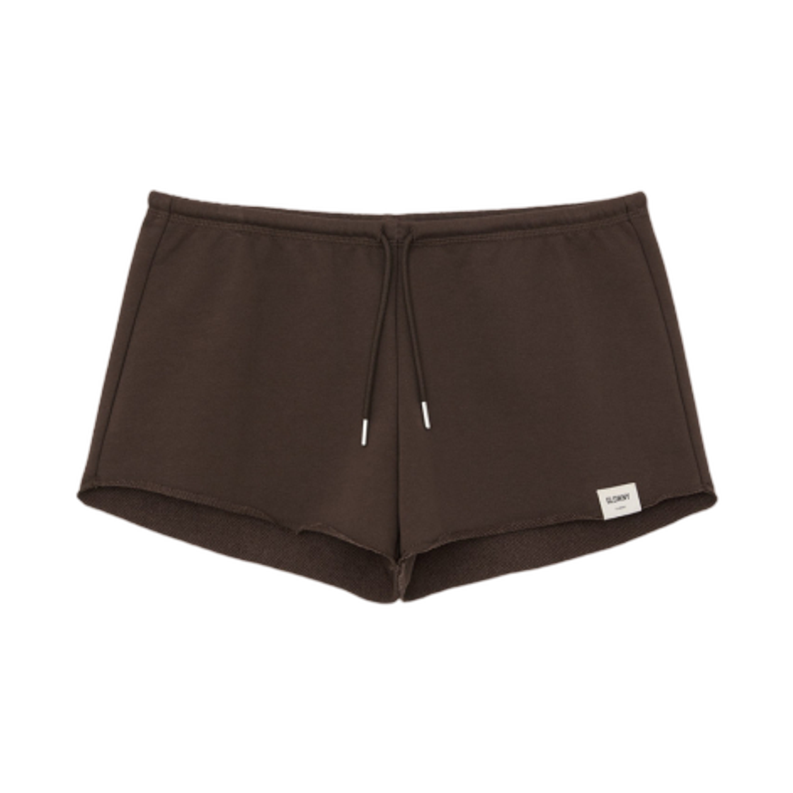 (W) 글로니 G 로우 라이즈 쇼츠 브라운((W) Glowny G Low Rise Shorts Brown)