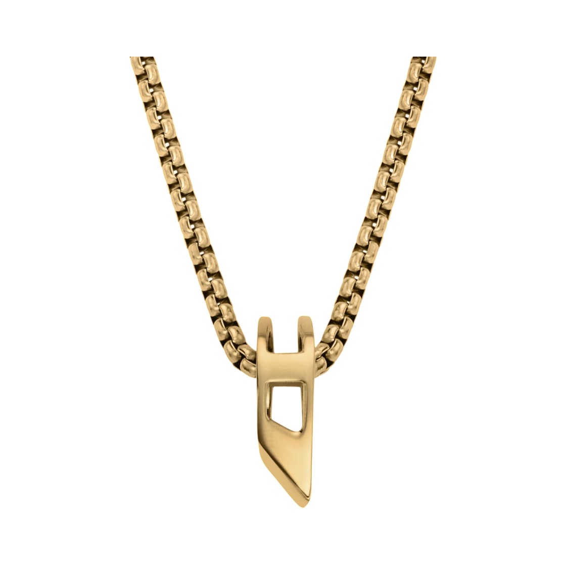 디젤 Dx167000DJW 스테인리스 스틸 펜던트 네클리스 골드(Diesel Dx167000DJW Stainless Steel Pendant Necklace Gold) - 2